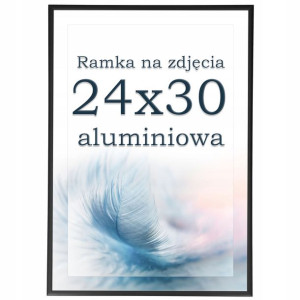 Ramka 24x30 ramki na zdjęcia aluminiowa czarna