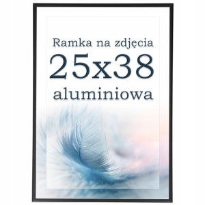 Ramka 25x38 ramki na zdjęcia aluminiowa czarna