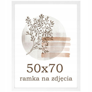 Ramka 50x70 ramki na zdjęcia biała foto rama B2
