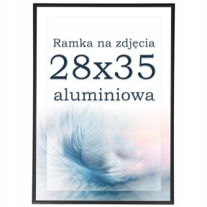 Ramka na zdjęcia 28x35 ramki aluminiowa czarna