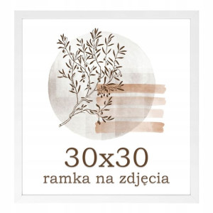 Ramka 30x30 ramki na zdjęcia biała rama kwadratowa