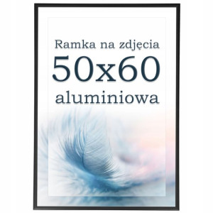 Ramka 50x60 aluminiowa czarna ramki na zdjęcia