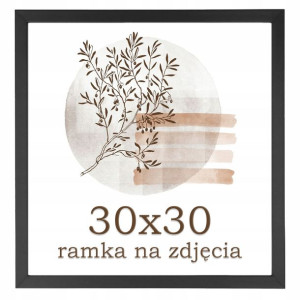 Ramka 30x30 ramki na zdjęcia czarna rama
