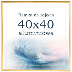 Ramka 40x40 aluminiowa złota ramki na zdjęcia