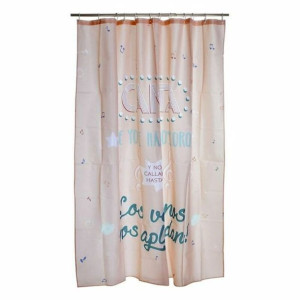 Zasłona prysznicowa DKD Home Decor 8424001532063 Różowy