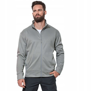 BLUZA MĘSKA SPORTOWA rozpinana SZARA XL