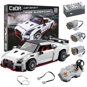 Cada zestaw klocków konstrukcyjnych Zdalnie sterowany Super Car R35 1322 el