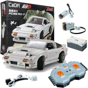 Cada Klocki konstrukcyjni RC biała Mazda RX-7 manga Initial-D C61022W + Pow