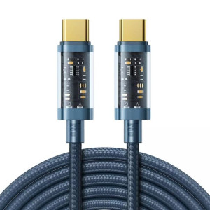 Joyroom kabel przewód USB Typ-C - USB Typ-C 100W 2m niebieski (S-CC100A20)