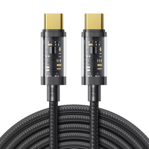 Joyroom kabel przewód USB Typ-C - USB Typ-C 100W 2m czarny (S-CC100A20)
