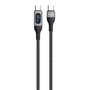 Dudao kabel USB Typ C - USB Typ C szybkie ładowanie PD 100W czarny