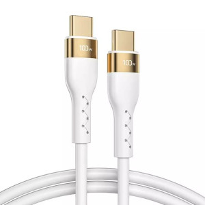 Joyroom Liquid Silicone kabel USB Typ C - USB Typ C do ładowania 100W 1,2m