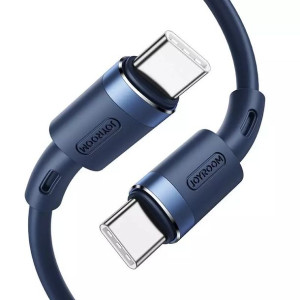 Joyroom wytrzymały kabel USB Typ C - USB Typ C 3A 1,8m niebieski (S-1830N9)