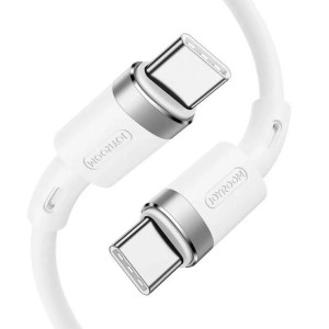 Joyroom wytrzymały kabel USB Typ C - USB Typ C 3A 1,8m biały (S-1830N9)