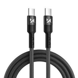Wozinsky kabel przewód USB Typ C - USB Typ C Power Delivery 18W 1m czarny