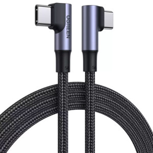 Ugreen kątowy kabel USB Typ C - USB Typ C Quick Charge Power Delivery