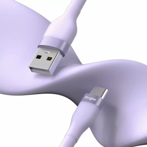 Ringke kabel USB-A - USB-C 480Mb/s 12W 2m fioletowy (CB60068RS)
