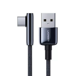 Kątowy kabel UGREENm USB - USB Typ C 5 A Quick Charge 3.0 AFC FCP 0,5 m