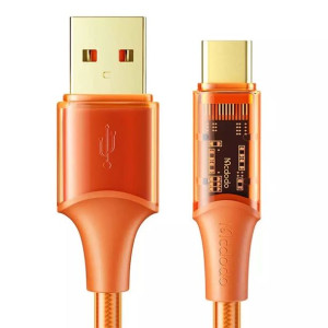 Kabel USB do USB-C, Mcdodo CA-2091, 6A, 1.2m (pomarańczowy)