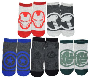 Skarpetki dziecięce 27/30 Avengers 5 Pak Sneaker