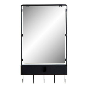 Wieszak ścienny DKD Home Decor Czarny Metal (40 x 9 x 72 cm)