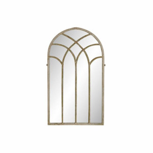 Lustro ścienne DKD Home Decor Lustro Metal Biały (75 x 4 x 125.5 cm)