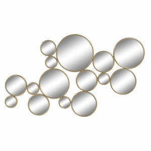 Lustro ścienne DKD Home Decor 114,5 x 2,5 x 63 cm Szkło Złoty Metal Arabia