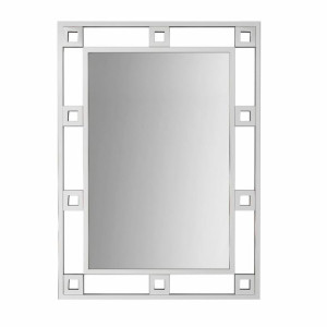Lustro ścienne DKD Home Decor Metal Srebro (80 x 2 x 110 cm)