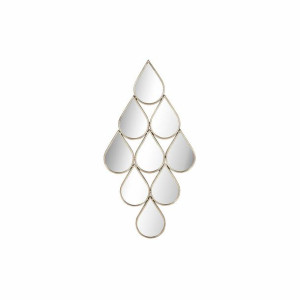 Lustro ścienne DKD Home Decor Lustro Złoty Metal (49,5 x 2,5 x 99 cm)