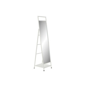 Stojące lustro DKD Home Decor Lustro Metal Biały Loft (39 x 40 x 160 cm)