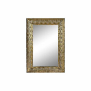 Lustro ścienne DKD Home Decor Szkło Złoty Metal (59 x 3,5 x 87 cm)