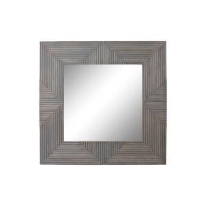 Lustro ścienne DKD Home Decor Lustro Szary Drewno mango (121 x 4 x 121 cm)