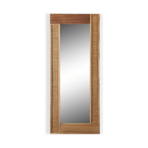 Lustro ścienne Rattan Drewno paulowni (120 x 50 x 1,8 cm)