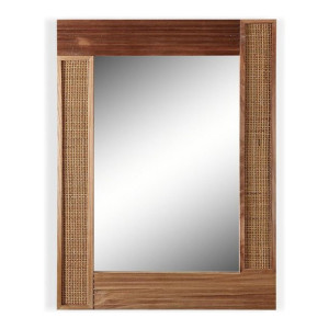 Lustro ścienne Rattan Drewno paulowni (80 x 60 x 1,8 cm)