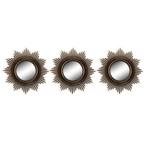 Zestaw luster Ściana Plastikowy (25 x 25 cm) (3 pcs)