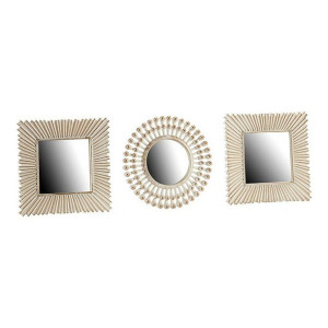 Lustro ścienne Szkło Plastikowy (3 pcs)