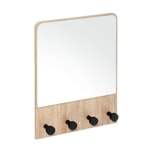 Lustro ścienne 5five Wieszak na drzwi Naturalny (50 x 37 x 6 cm)