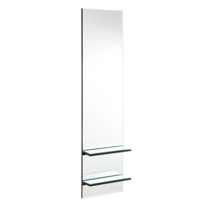 Lustro ścienne 30 x 11 x 120 cm Szkło Srebro DMF