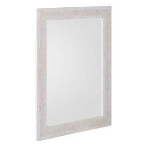 Lustro ścienne 66 x 1,5 x 86 cm Beżowy Drewno MDF