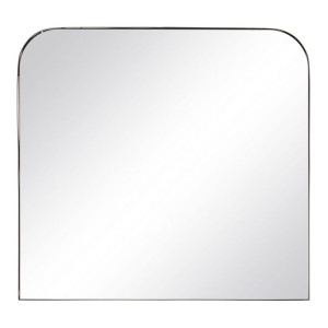 Lustro ścienne 75 x 2 x 70 cm Szkło Czarny Metal