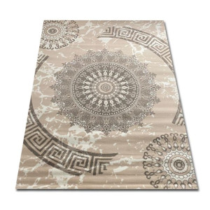 Nowoczesny Dywan 140x200 Folk Beżowy Modny
