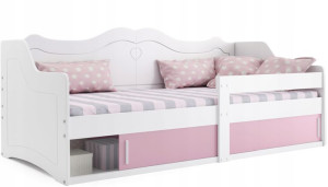 łóżko dziecięce Julia 160x80 biel + materac