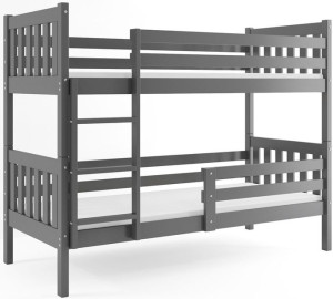 Łóżko piętrowe Carino 200x90 dziecięce + MATERACE