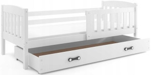 Łóżko dla dzieci KUBUŚ 160x80 barierka + szuflada