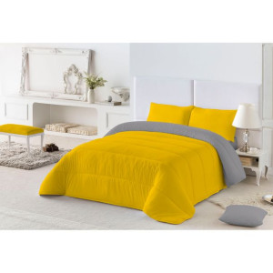 Kołdra Naturals Colors 300 gsm Szary Musztarda (Łóżko 90) (180 x 260 cm)