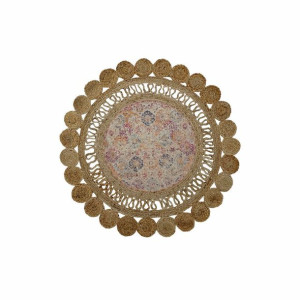 Dywan DKD Home Decor Chenille Juta Boho (120 x 120 x 0.5 cm)