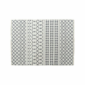 Dywan DKD Home Decor Biały Poliester Bawełna Gris Oscuro (120 x 180 x 1 cm)
