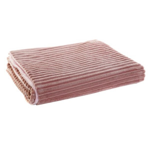 Koc DKD Home Decor 150 x 200 x 2 cm Jasnoróżowy Podstawowy