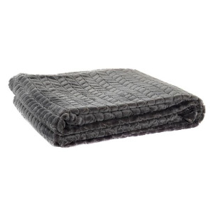 Koc DKD Home Decor Strzały 130 x 170 x 2 cm Ciemny szary Podstawowy