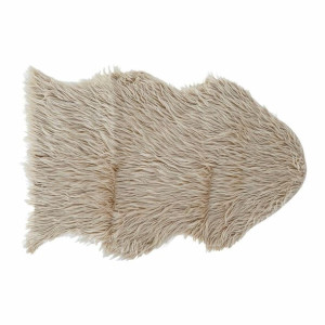 Dywan DKD Home Decor Poliester Kość słoniowa Z włosami 60 x 90 x 2 cm